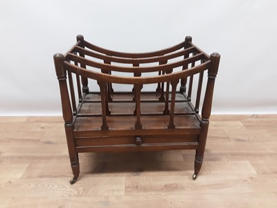 Lot 1533 - Regency mahogany canterbury