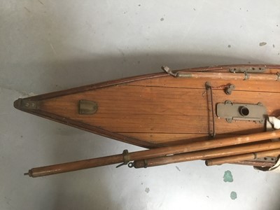 Lot 2384 - 19th century pond yacht for restoration