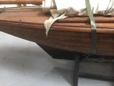 Lot 2384 - 19th century pond yacht for restoration