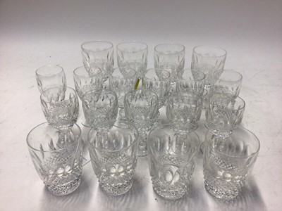 Lot 1042 - Waterford Crystal Colleen pattern part table service - 19 pieces