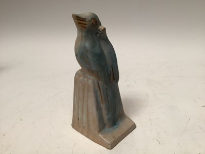 Lot 1060 - 1930s Denby Danesby Ware lovebirds bookend, by Donald Gilbert, 20cm high