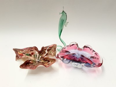 Lot 1111 - One box of Murano glass vases and animals