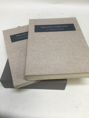 Lot 1516 - Benjamin. THE MAKING OF PETER GRIMES I. Facsimile of Benjamin Britten's composition draft. [-II. Notes and Commentaries]. The Boydell Press, Woodbridge, Suffolk, 1996. Two volumes, folio; original...