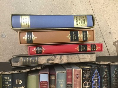 Lot 1515 - Folio society, new box of books, approximately 31 books including Works of Jane Austin and others