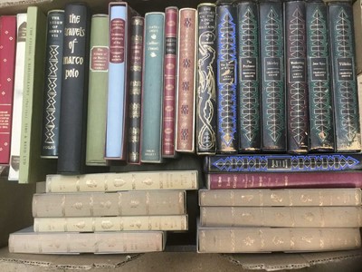 Lot 1515 - Folio society, new box of books, approximately 31 books including Works of Jane Austin and others