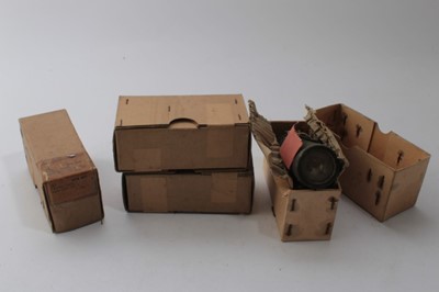 Lot 796 - Four Second World War New old stock W2 / WB 3841 hand torch, in camoflague painted finish, in original boxes (some boxes still sealed)