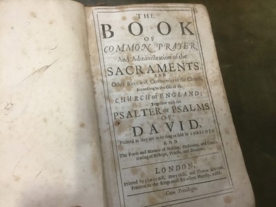 Lot 1571 - Late 17th century common prayer book