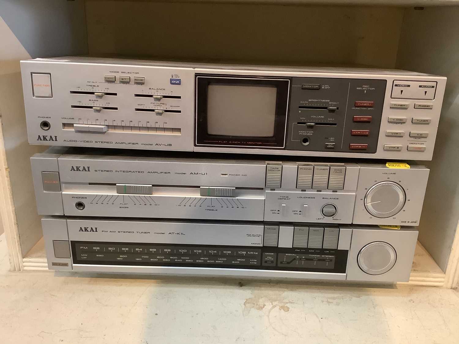 Lot 2069 - Three Akai Hifi units