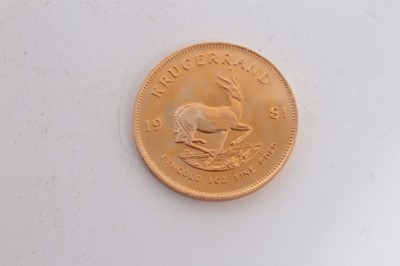 Lot 428 - South Africa - gold 1oz Krugerrand 1981 UNC (1 coin)