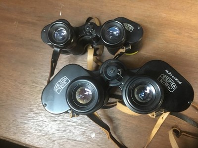 Lot 2164 - Two pairs of Carl Zeiss Jenoptem binoculars.