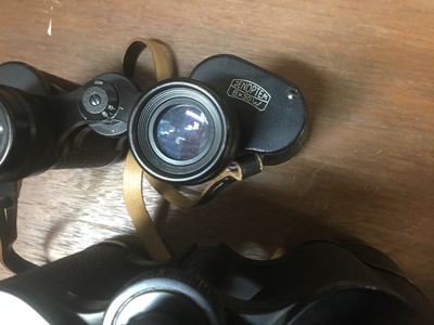 Lot 2164 - Two pairs of Carl Zeiss Jenoptem binoculars.