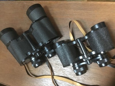 Lot 2164 - Two pairs of Carl Zeiss Jenoptem binoculars.