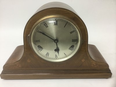 Lot 2389 - Edwardian mahogany cased mantel clock with chiming and striking movement