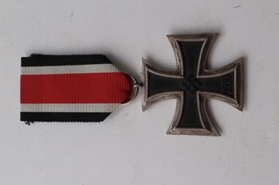 Lot 776 - Second World War Nazi Iron Cross (Second class) with old receipt for purchase