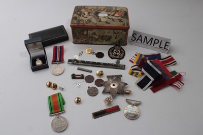 Lot 773 - Second World War New Zealand War Service medal, together with Second World War Defence medal and War medals, together with a group of First World War Imperial German badges and decorations