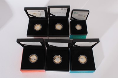 Lot 444 - G.B. - The Royal Mint issued silver proof piedfort coins to include £5 'A Tiem to Reflect - 100th Anniversary of First World War' 2018, £2 - 'Jane Austen' 2017, 'Before Beyond and Above - The First...