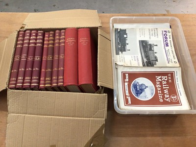 Lot 1291 - Railway Magazine selection in two boxes, mostly 1930s - 60s period including bound volumes.