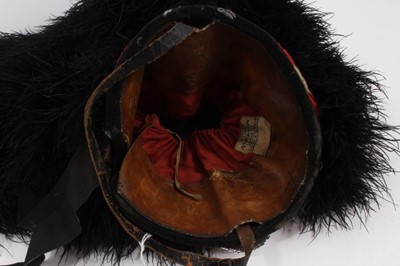 Lot 752 - 1950s Scottish Regimental Ostrich feather bonnet with modern Cameron Highlanders badge