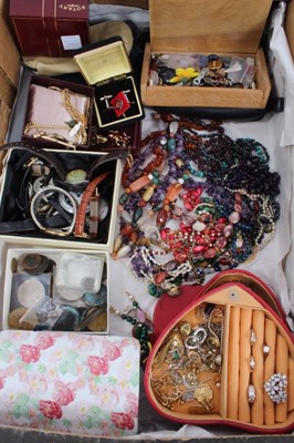 Lot 349 - Large quantity of costume jewellery, wristwatches and bijouterie