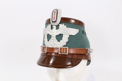 Lot 760 - Nazi Police shako - possibly early postwar with added badge