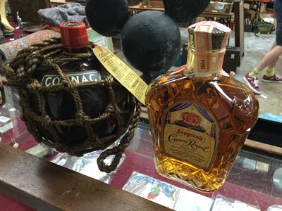 Lot 2312 - One bottle of Cognac Gautier, together with a bottle of Seagram's Crown Royal Blended Canadian Whisky