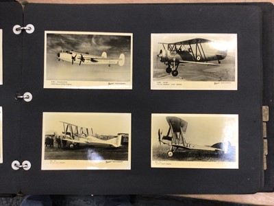 Lot 115 - An album of aircraft postcards from Flight magazine