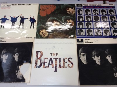 Lot 2068 - Group of Beatles LP's