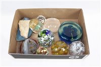 Lot 1168 - Eight various glass paperweights - including...