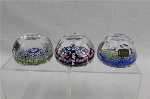 Lot 1169 - Three Whitefriars limited edition glass...