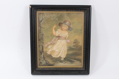 Lot 842 - 19th Century embroidered picture