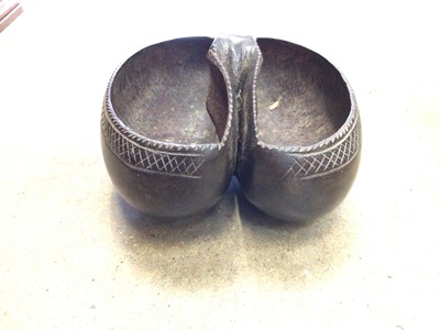 Lot 2313 - 1920s coco de mer fruit bowl