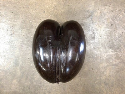 Lot 2313 - 1920s coco de mer fruit bowl