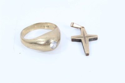 Lot 248 - Group German gold (stamped 333) jewellery