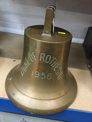 Lot 2317 - Ships bell ' Duke of Rothesay ' 1956