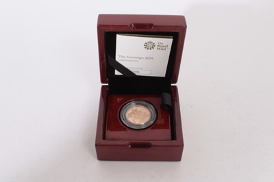 Lot 452 - G.B. - The Royal Mint issued Gold Proof Sovereign 2019 (cased with certification of authenticity), (1 coin)