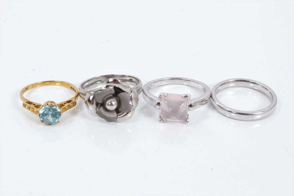 Lot 271 - Four 18ct gold rings