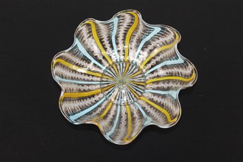 Lot 1178 - Good quality Venetian glass bowl with gold...