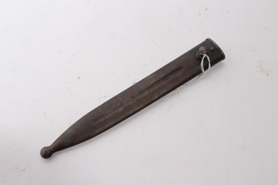 Lot 973 - Swedish Mauser Bayonet in scabbard stamped I16 No. 459.