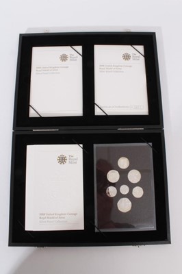 Lot 508 - G.B. - The Royal Mint silver proof 'Royal Shield of Arms', seven coin set 2008 (cased with certificate of authentication) (1 coin set)