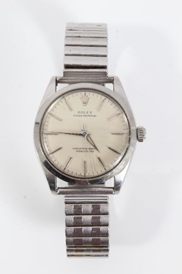 Lot 290 - 1960s Rolex Oyster Perpetual stainless steel wristwatch