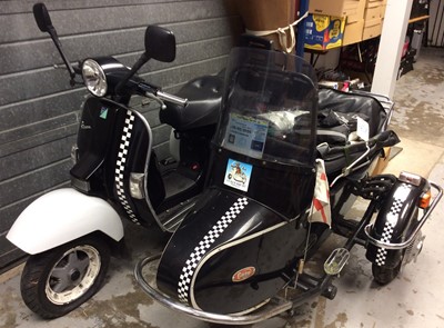 Lot 1852 - 2003 Piaggio PX 200E Vespa style 200cc Scooter, Reg. No. EU03 RZH, MOT expired 8th August 2020