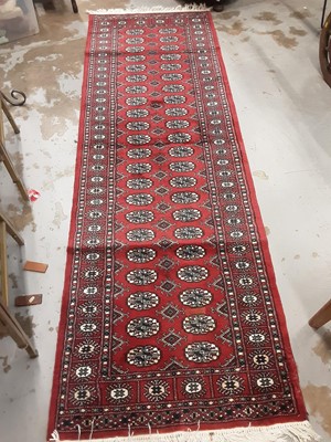 Lot 1023 - Eastern runner on red ground