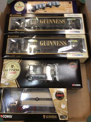 Lot 1676 - Corgi Classics and others all relating to Guinness, all boxed (3 boxes)