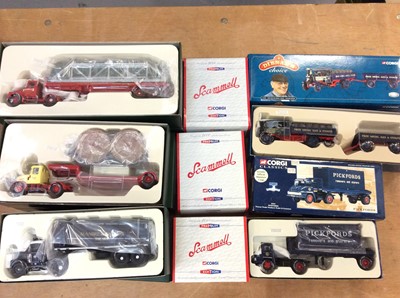 Lot 1680 - Corgi boxed selection including Premium Fleets of Renown Classics, Ltd Edition, Pickfords, Scamell etc (3 boxes)