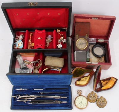 Lot 306 - Group costume jewellery, wristwatches and other items