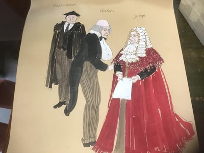 Lot 1392 - Maria Björnson (1949-2002) original costume design for Hamlet, two further costume designs including one for To serve all our days