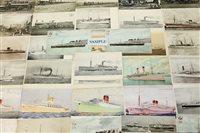 Lot 1306 - Postcards - loose selection, mainly shipping -...