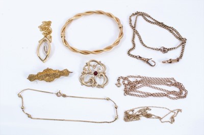 Lot 320 - Group 9ct gold jewellery