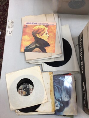 Lot 2113 - One box of LP's and singles (with listing enclosed)