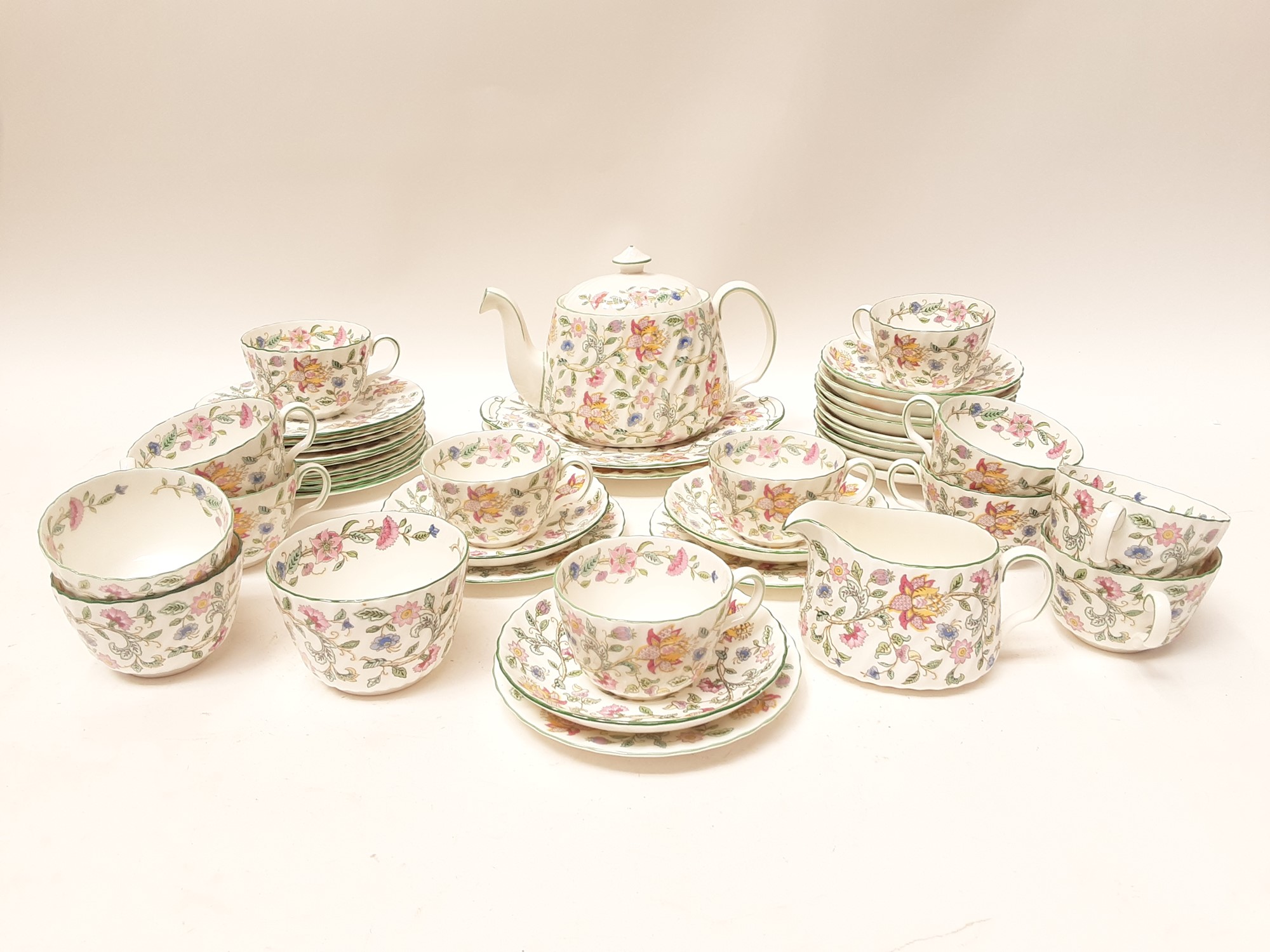 Lot 1169 Minton Haddon Hall tea set
